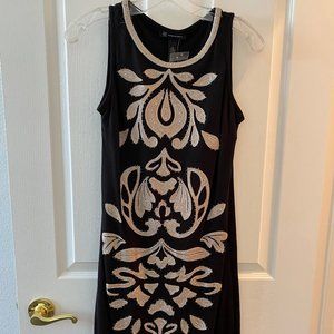 INC International Concepts - Sleeveless Beaded Applique Dress  - Size XS  NWT